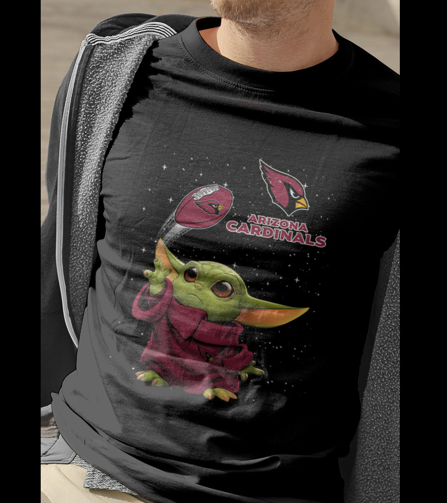 Arizona Cardinals Baby Yoda Football Force T-Shirt