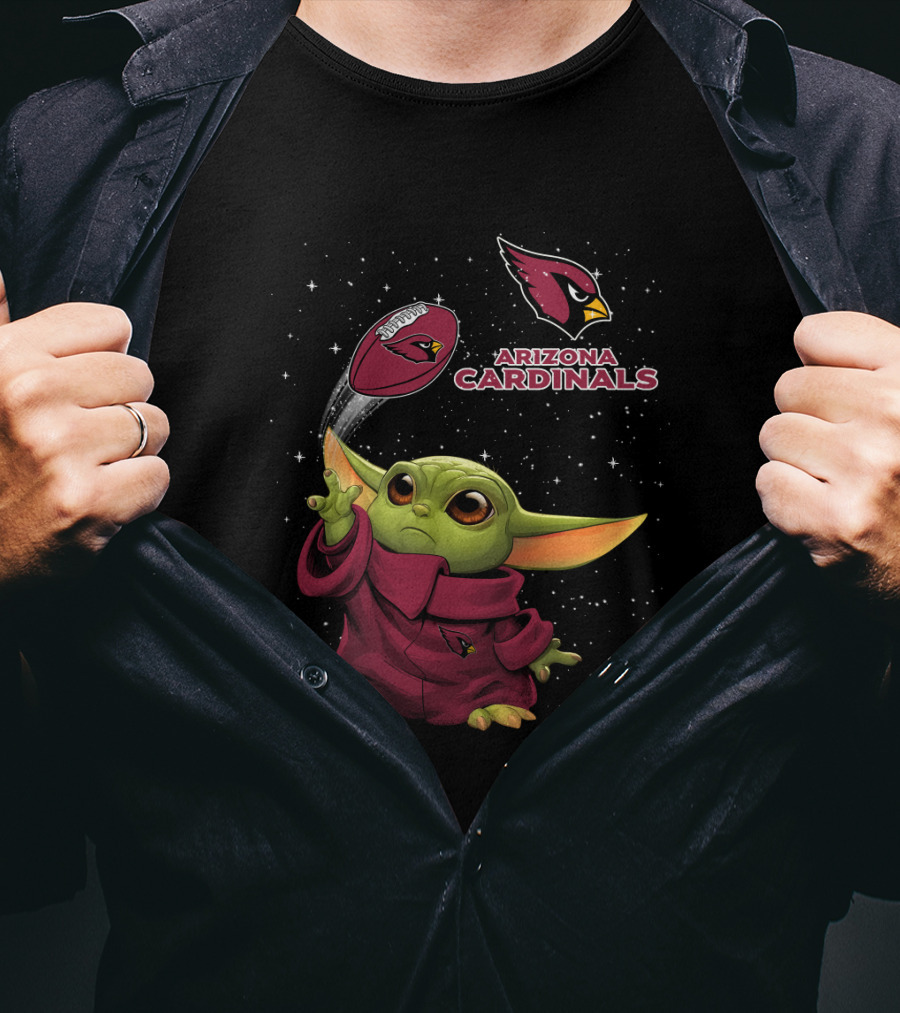 Arizona Cardinals Baby Yoda Football Force T-Shirt