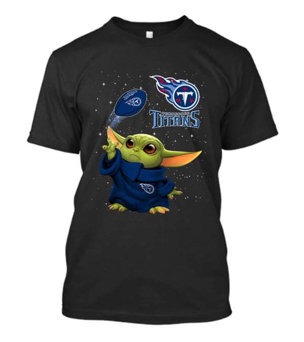 Tennessee Titans Baby Yoda Football Force T-Shirt