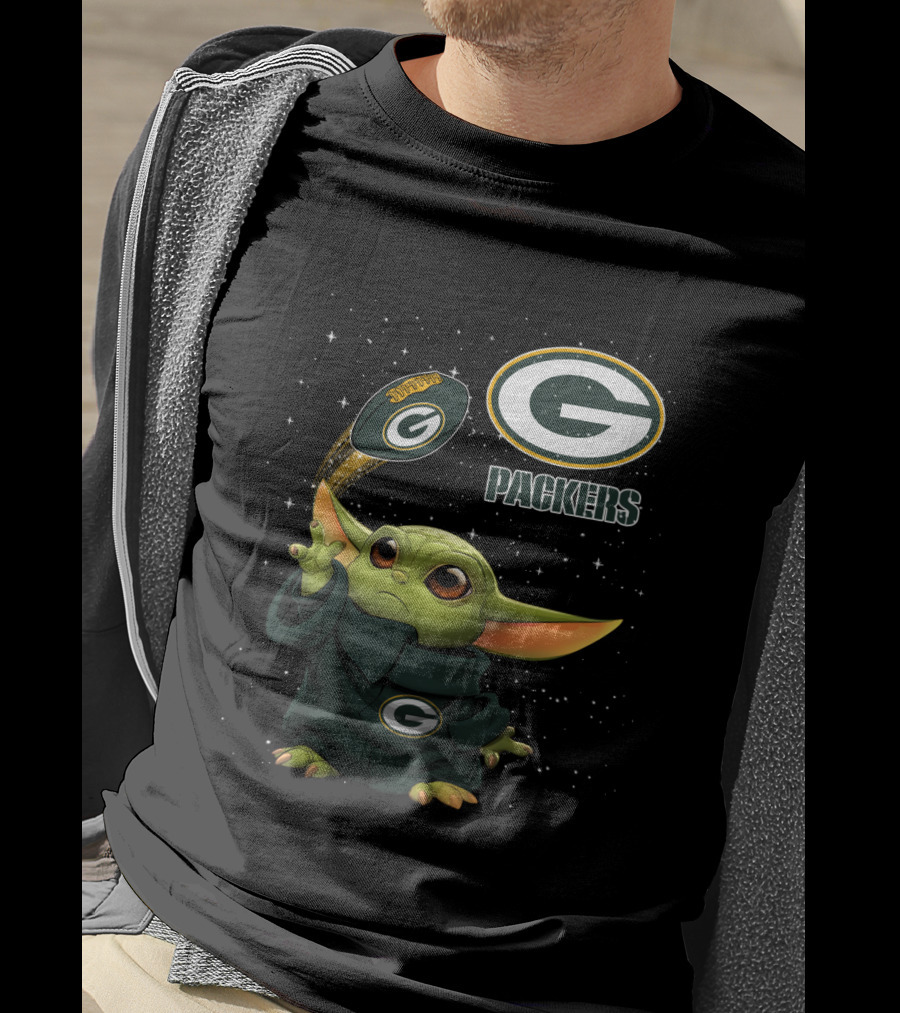 Baby Yoda Green Bay Packers Football Force G Packers T-Shirt