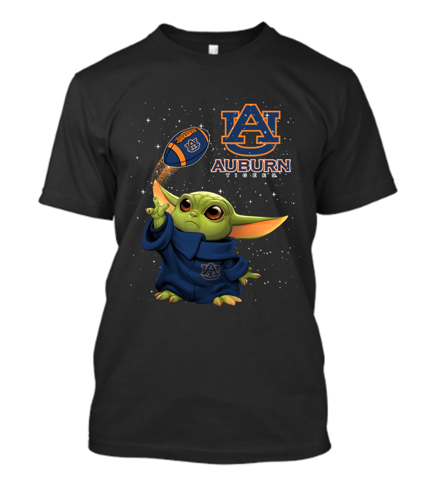 Baby Yoda Auburn Tigers Football Auburn University T-Shirt