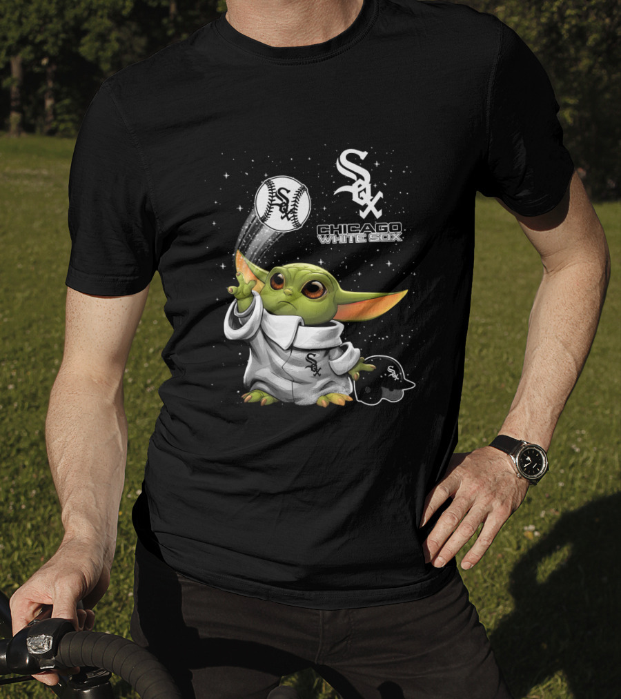 Chicago White Sox Star Wars Character Baseball Skills With Team T-Shirt