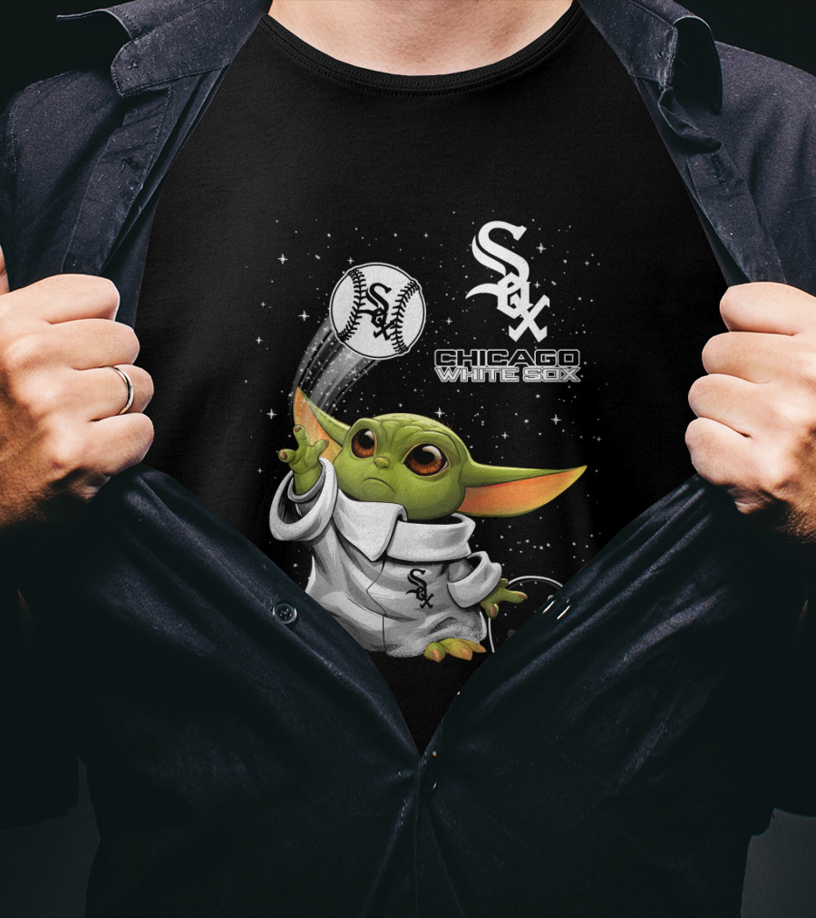 Chicago White Sox Star Wars Character Baseball Skills With Team T-Shirt