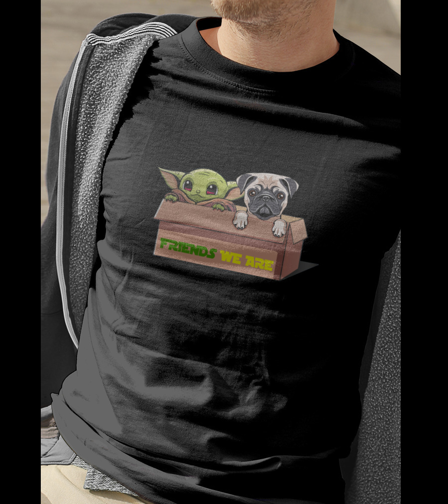 Baby Yoda Friends We Are Pug Box Duo T-Shirt