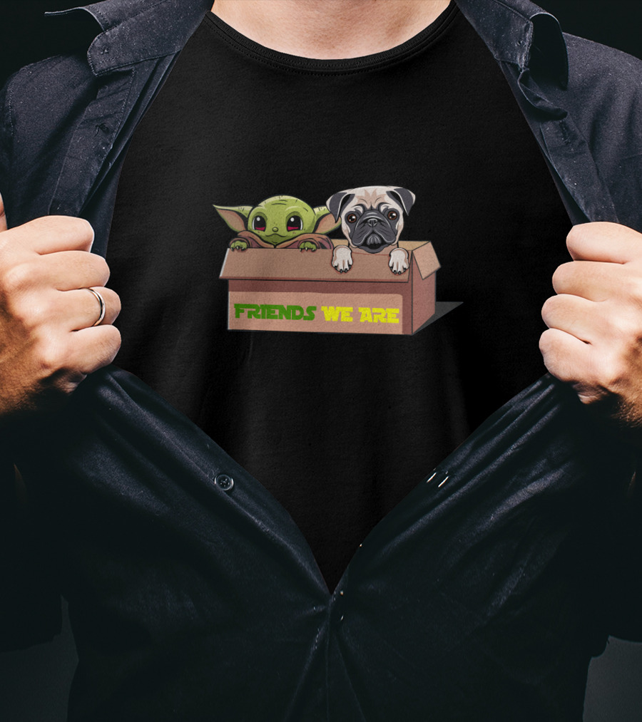 Baby Yoda Friends We Are Pug Box Duo T-Shirt