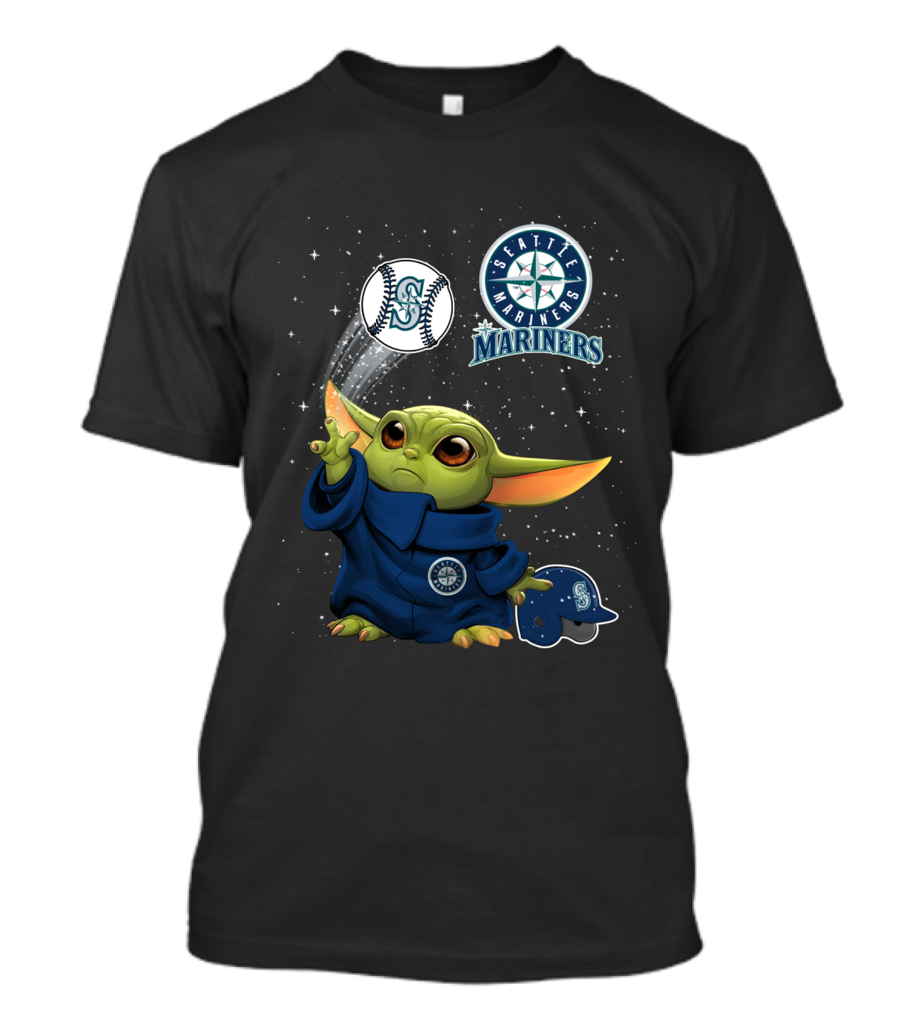 Seattle Mariners Yoda Baseball Magic T-Shirt
