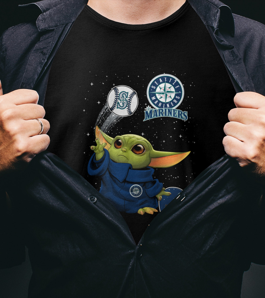 Seattle Mariners Yoda Baseball Magic T-Shirt