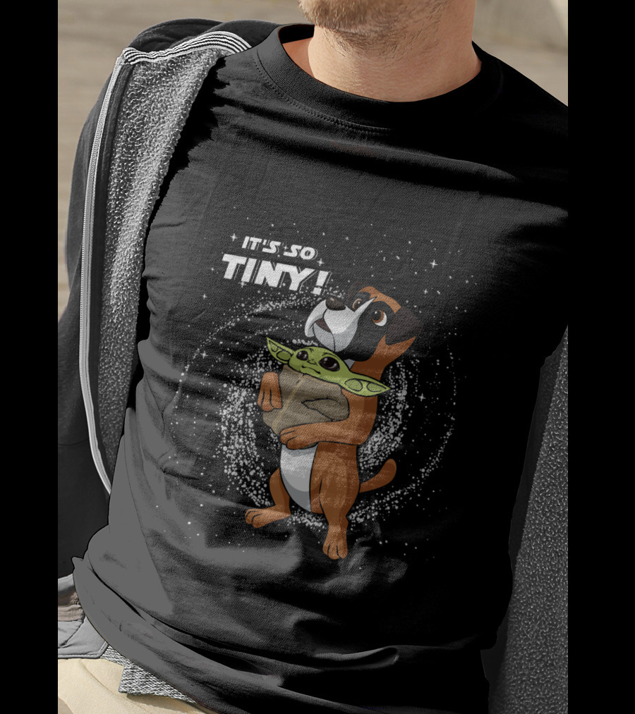 It's So Tiny Baby Yoda Boxer T-Shirt