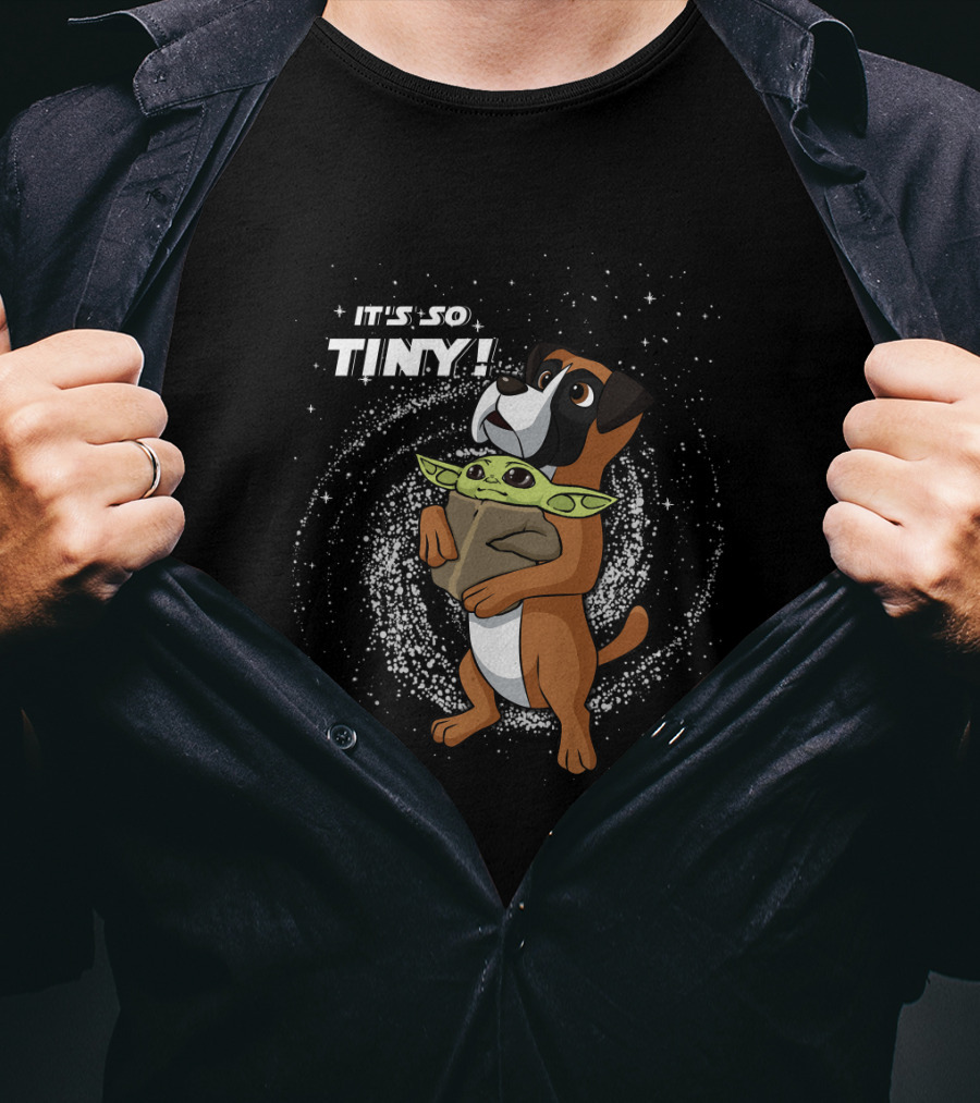 It's So Tiny Baby Yoda Boxer T-Shirt