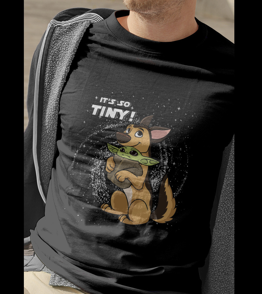It's So Tiny Baby Yoda German Shepherd T-Shirt