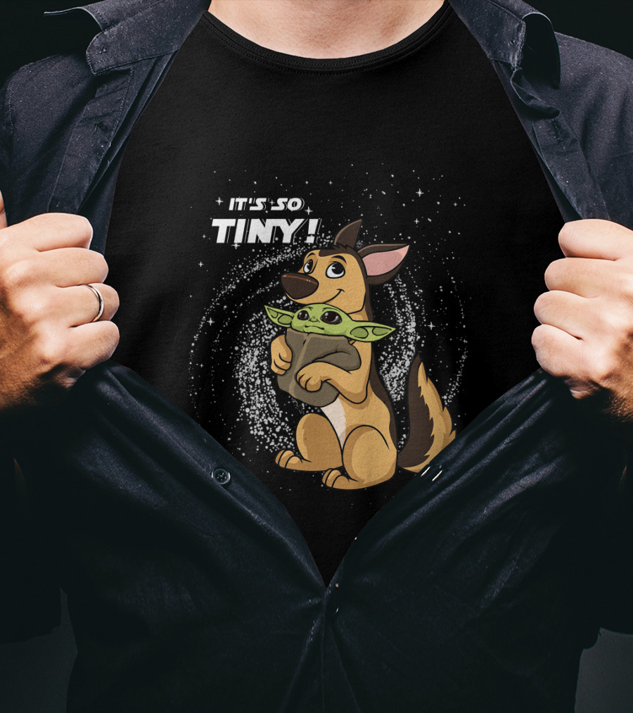 It's So Tiny Baby Yoda German Shepherd T-Shirt