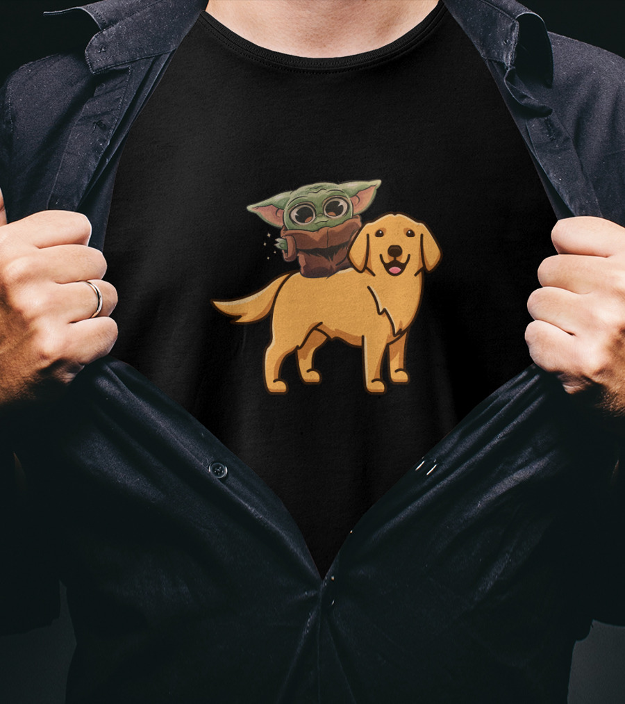 Grogu Golden Retriever T-Shirt