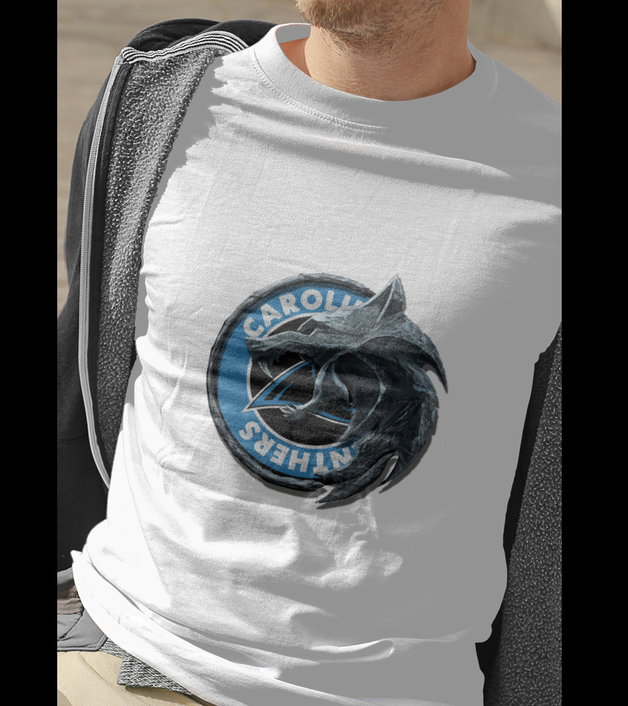 Carolina Panthers Dragon Logo Fusion T-Shirt