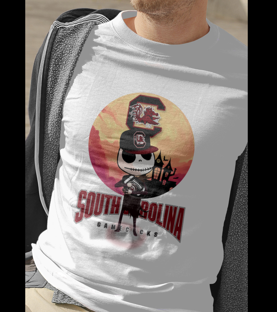 South Carolina Gamecocks Halloween Character Football T-Shirt
