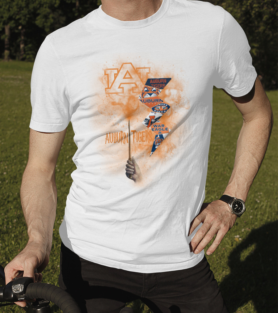Auburn Tigers War Eagle Fan Spirit With Auburn A Symbol T-Shirt