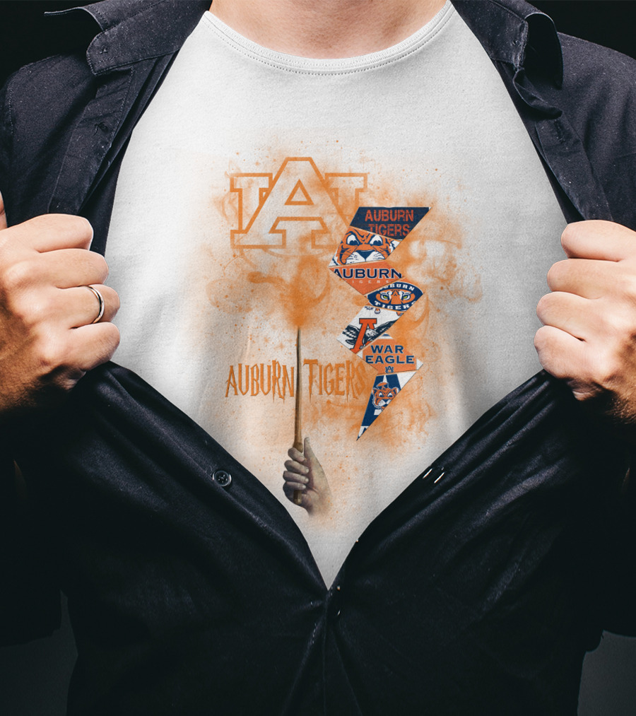 Auburn Tigers War Eagle Fan Spirit With Auburn A Symbol T-Shirt