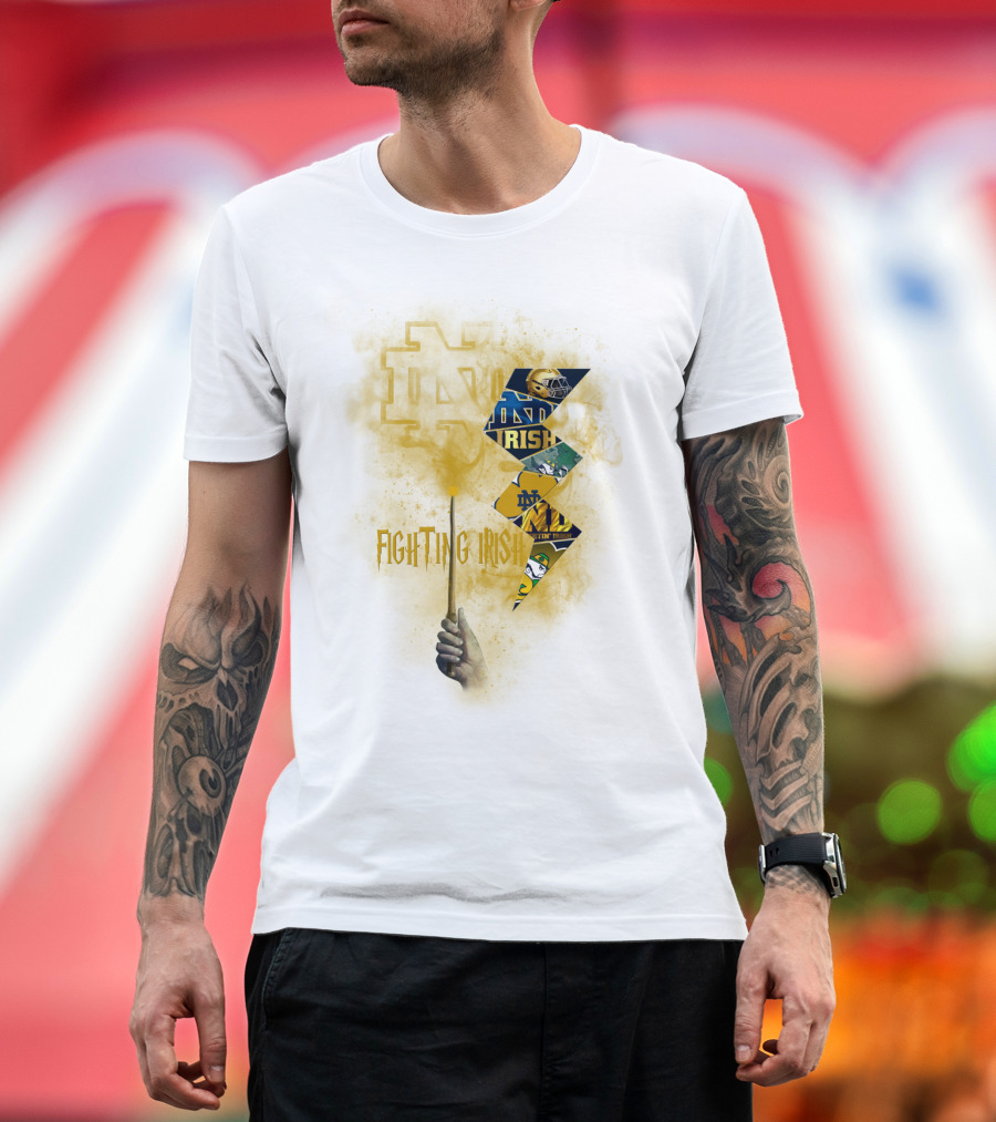 Fighting Irish Notre Dame Lightning Wand T-Shirt