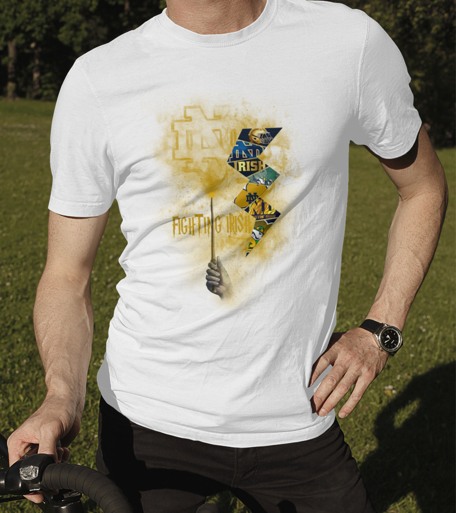 Fighting Irish Notre Dame Lightning Wand T-Shirt