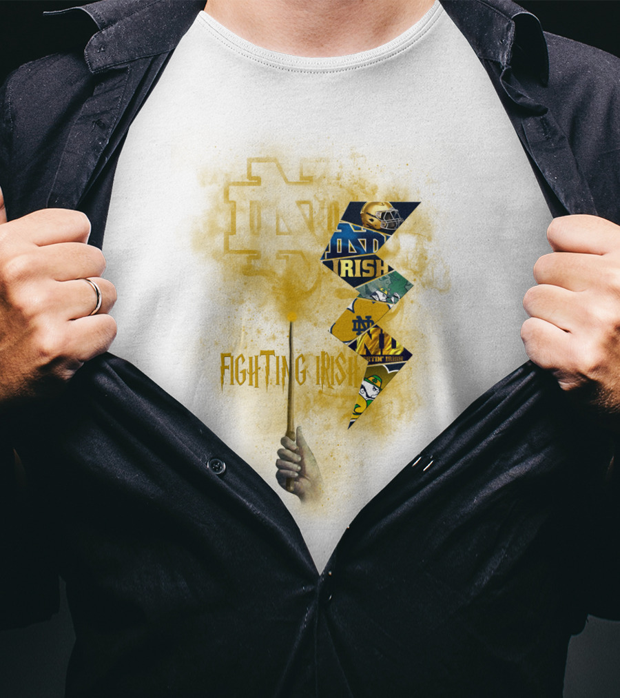Fighting Irish Notre Dame Lightning Wand T-Shirt