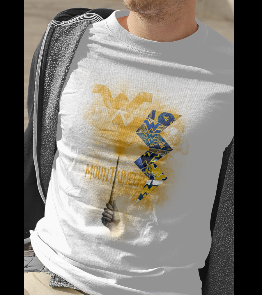 West Virginia Mountaineers Wvu Triangles And Smoke T-Shirt