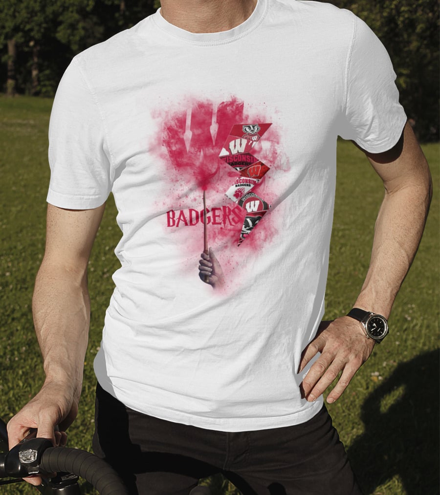 Wisconsin Badgers W Logo Sports Fan Art Chtnca1014 T-Shirt