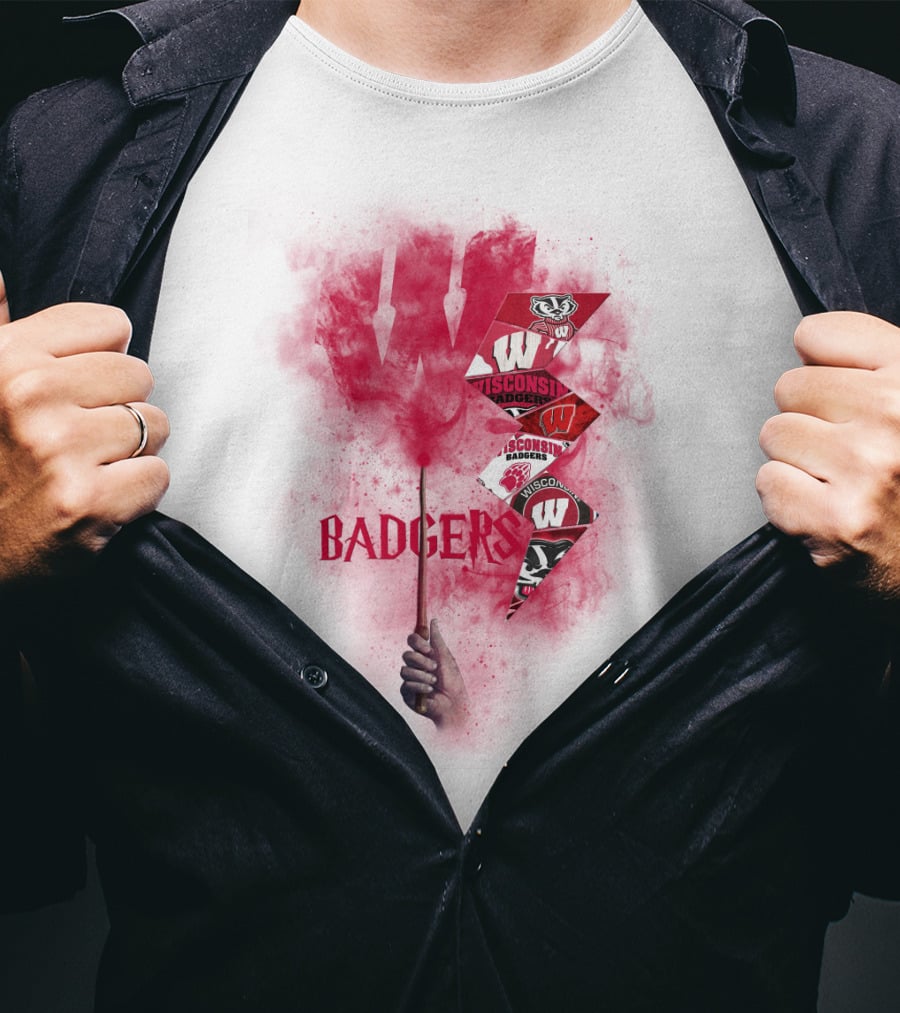 Wisconsin Badgers W Logo Sports Fan Art Chtnca1014 T-Shirt