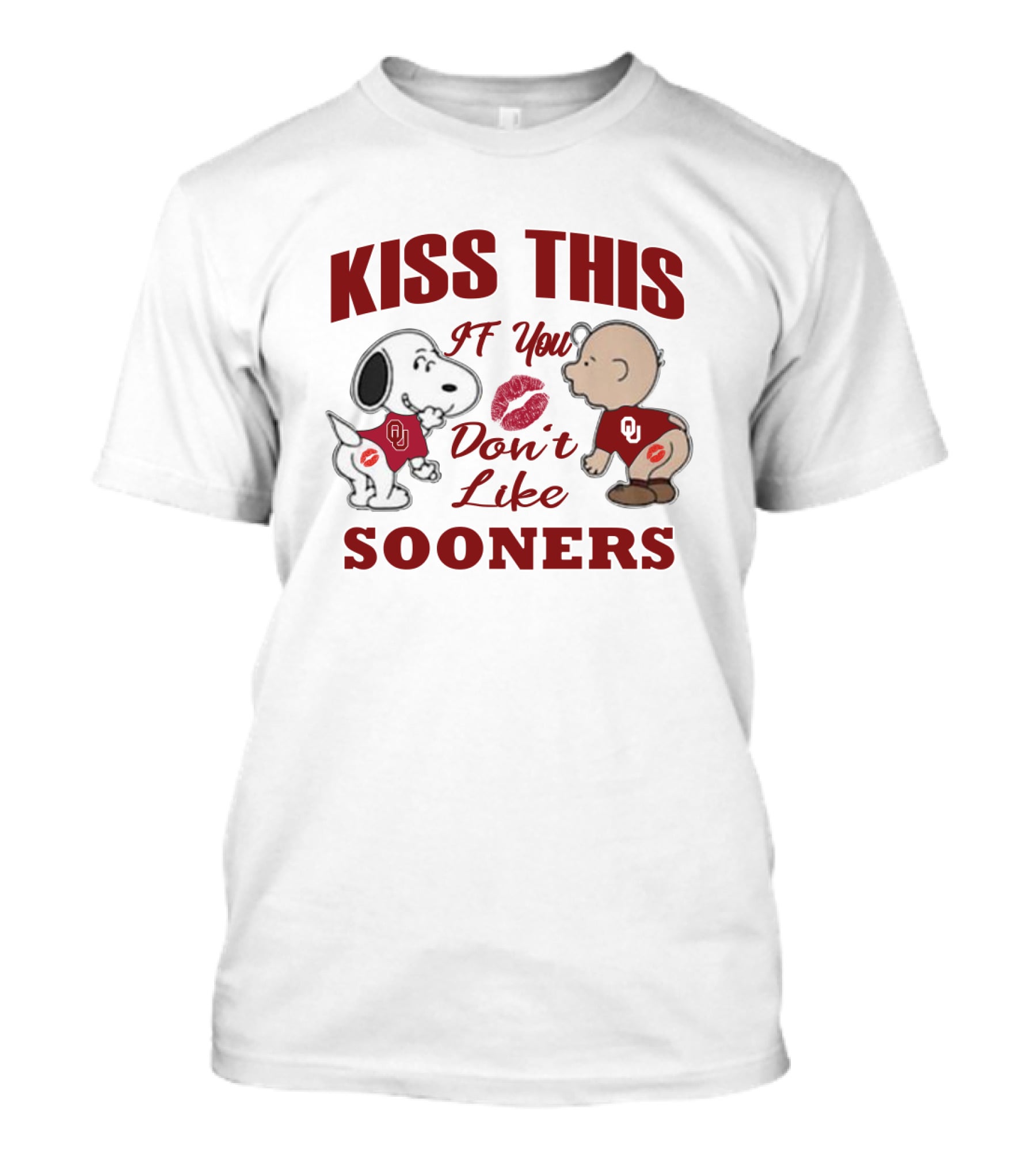 Kiss This If You Don’t Like Sooners Snoopy Baby Ou T-Shirt