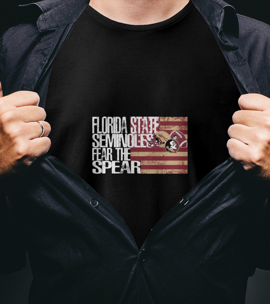 Florida State Seminoles Fear The Spear Flag T-Shirt