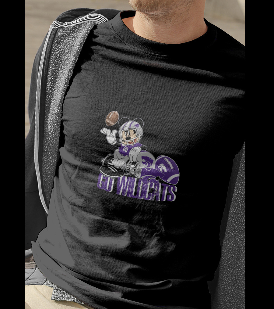 Chtnca8011 Go Wildcats Football Mickey T-Shirt