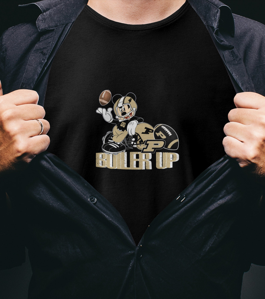 Boiler Up Purdue Football Mickey Mouse T-Shirt