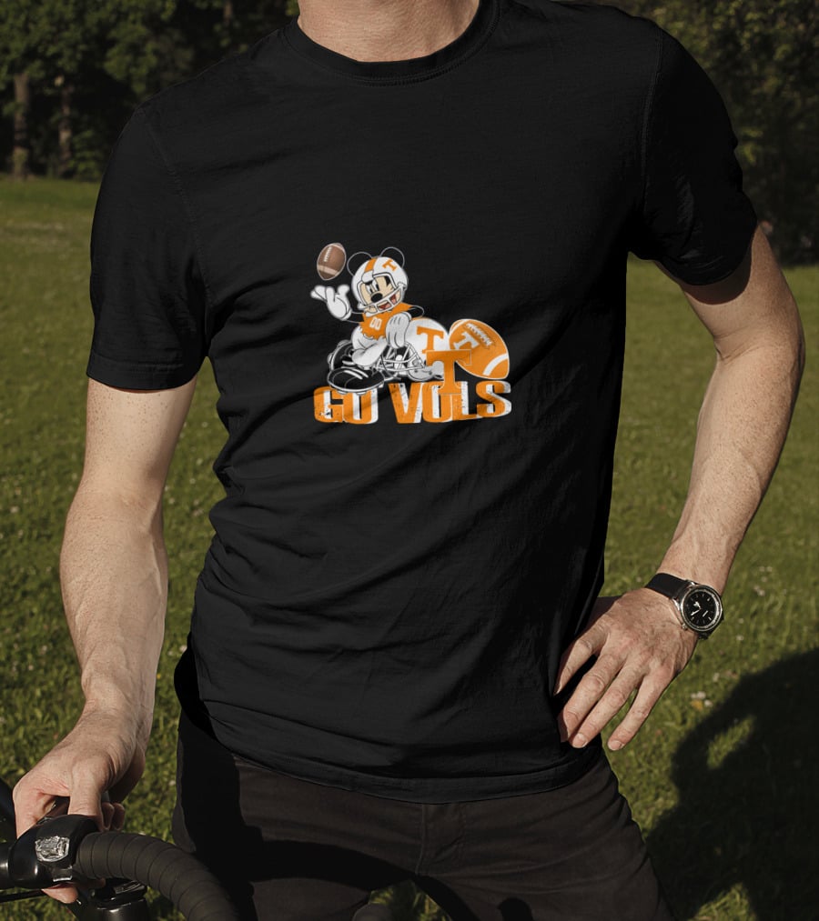 Go Vols Tennessee Football Mickey Mouse T-Shirt