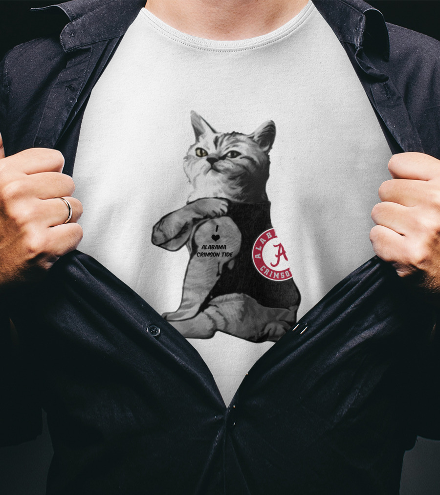 Alabama Crimson Tide Cat T-Shirt