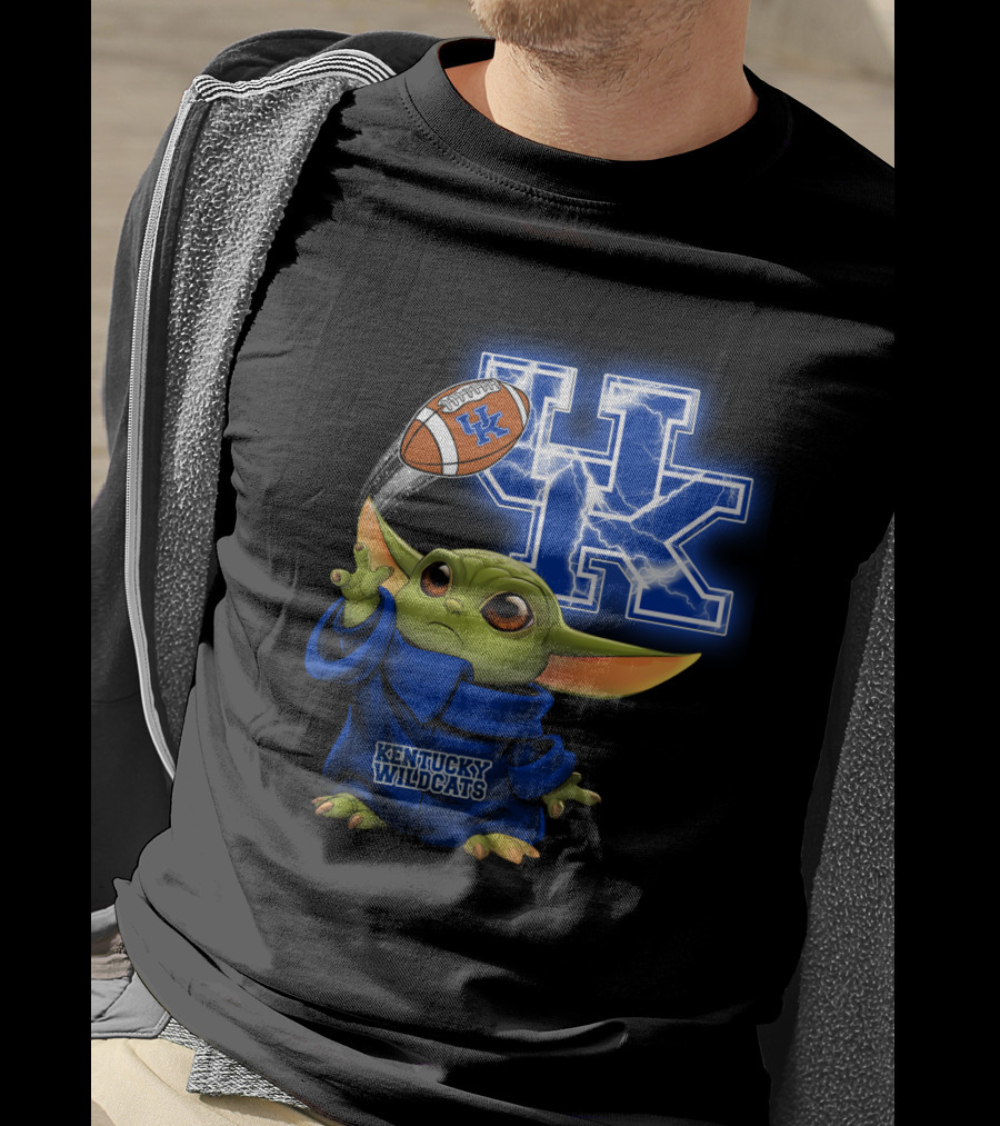 Kentucky Wildcats Football Uk Lightning Baby Alien T-Shirt
