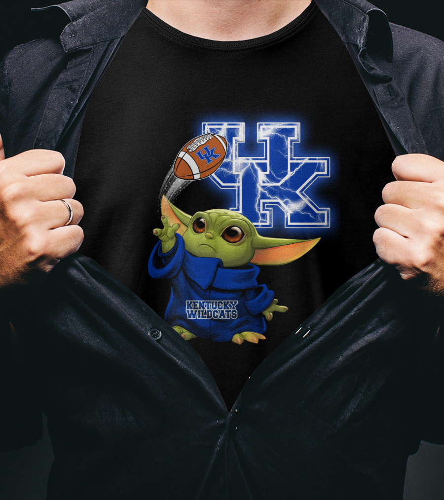Kentucky Wildcats Football Uk Lightning Baby Alien T-Shirt