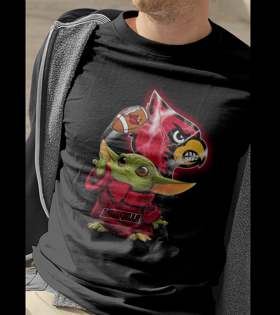 Louisville Cardinals Baby Alien Football Force Chtnca9013 T-Shirt