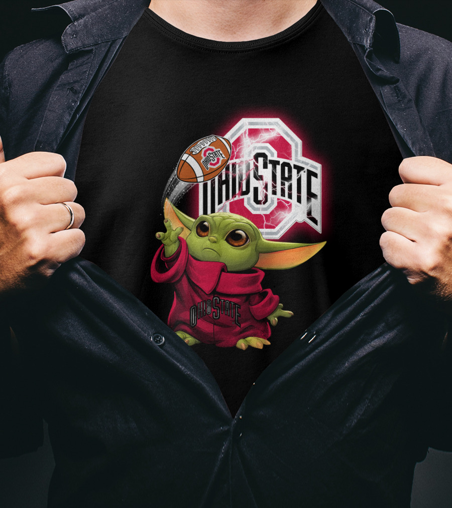 Baby Yoda Ohio State Football Fan Art Chtnca9019 T-Shirt