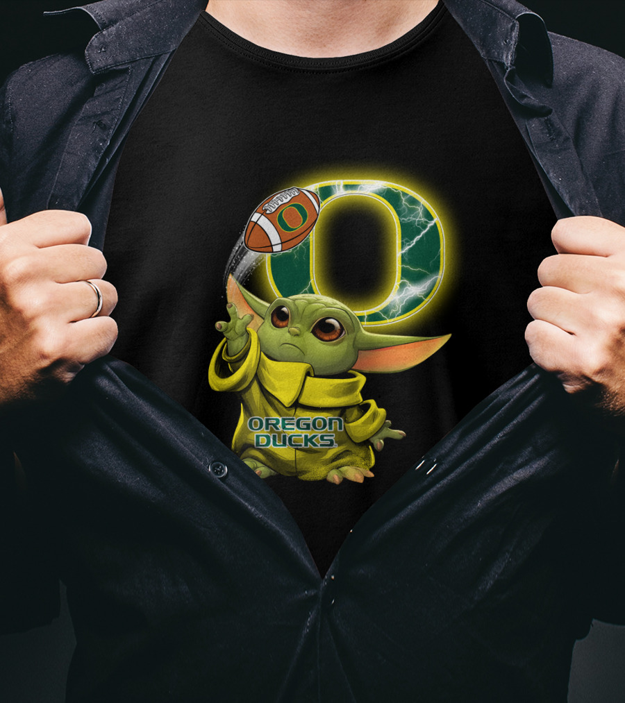 Oregon Ducks Baby Alien Football Force With Lightning 'Chtnca9022' T-Shirt