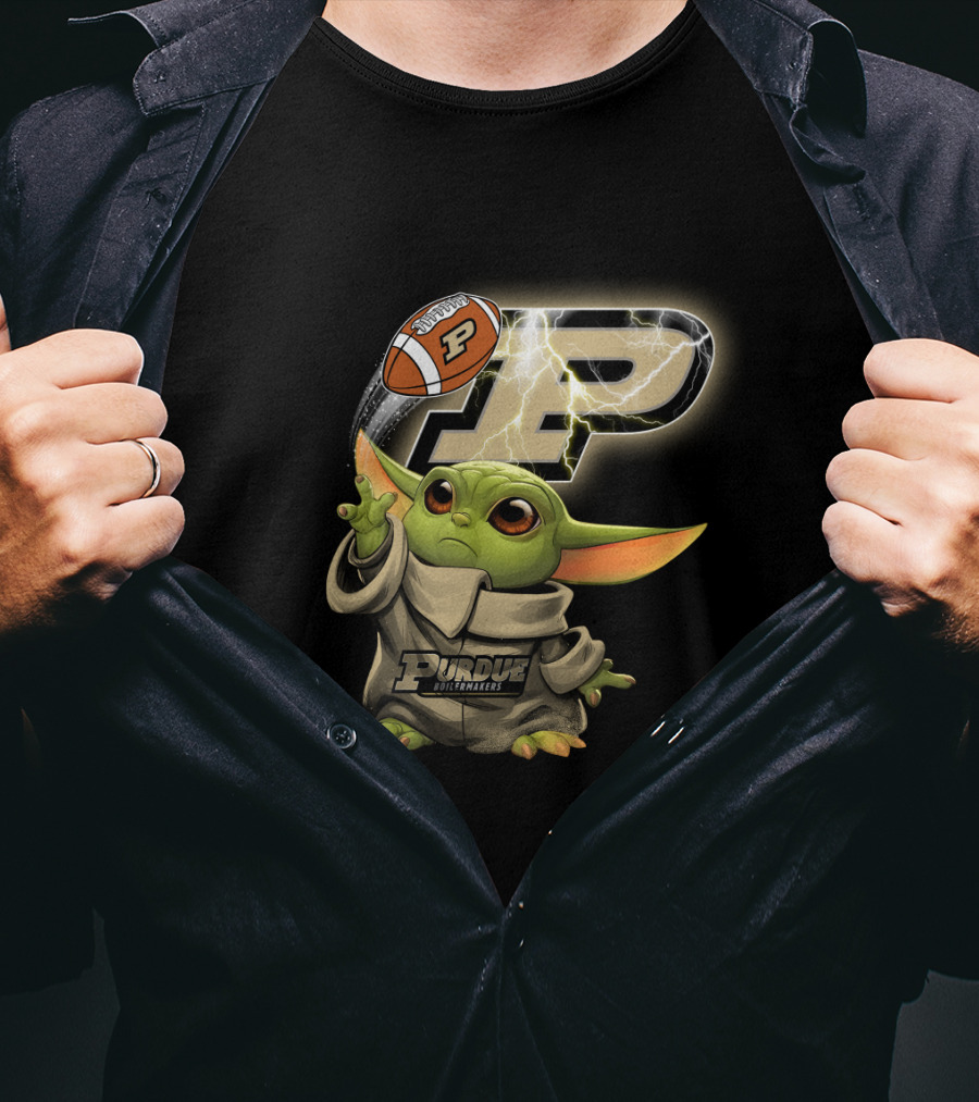 Purdue Boilermakers P Football Baby Alien T-Shirt