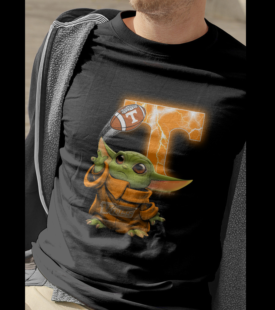 Tennessee Vols Grogu Football T T-Shirt