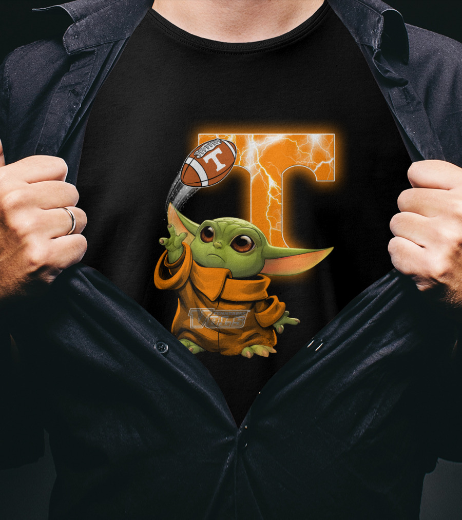 Tennessee Vols Grogu Football T T-Shirt