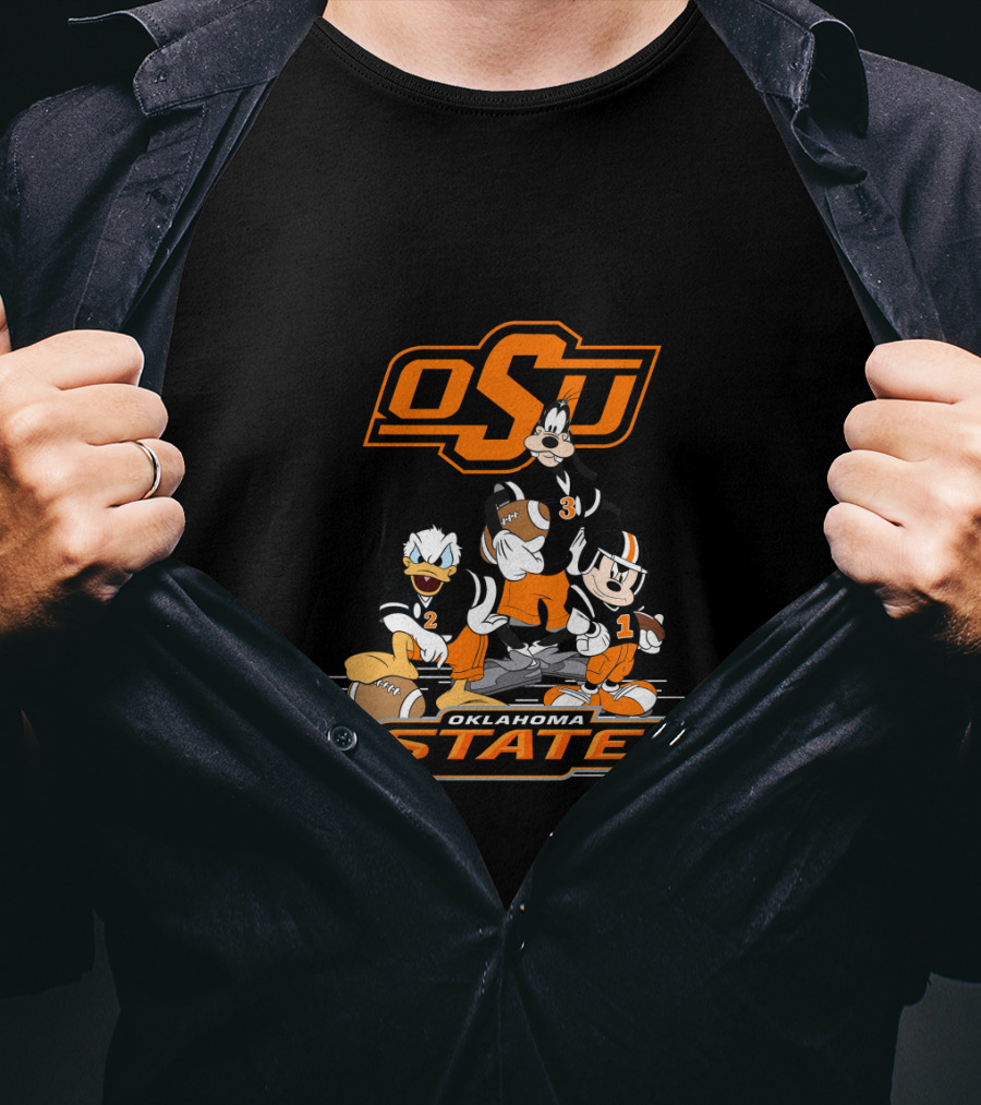 Osu Oklahoma State Football Characters T-Shirt