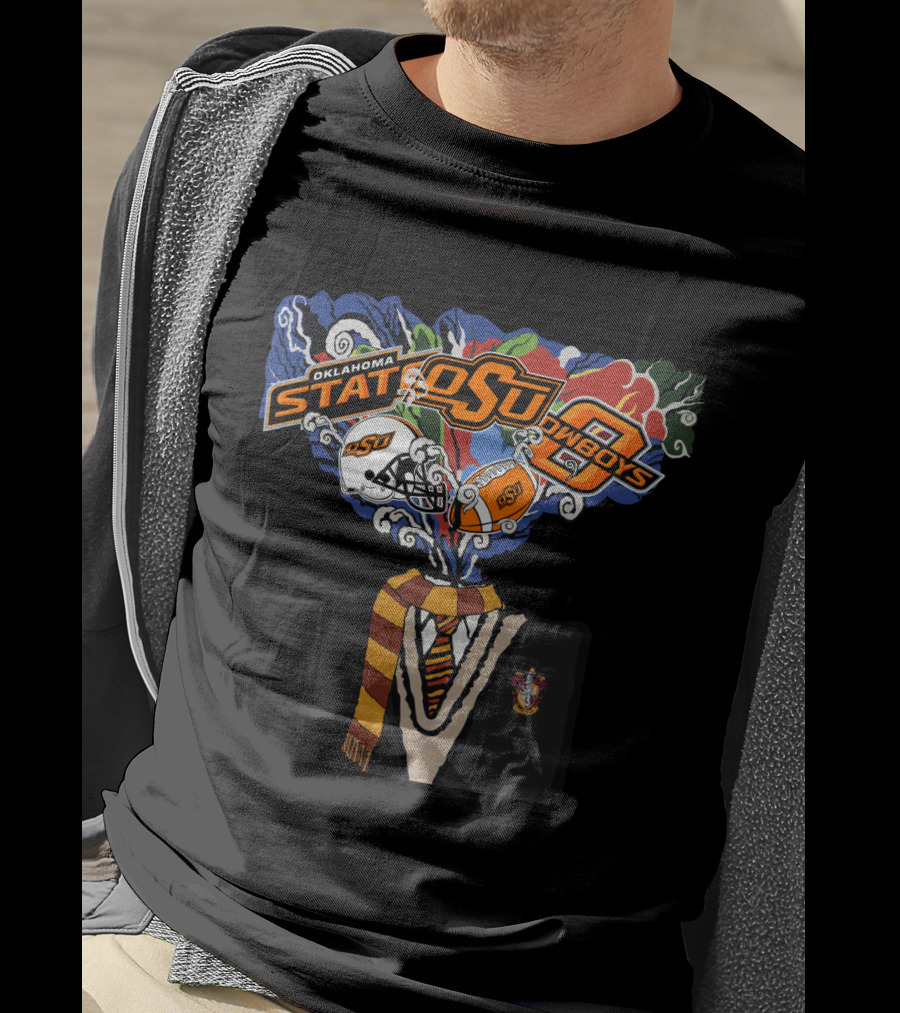 Oklahoma State Osu Cowboys Football Wizardry Fusion T-Shirt