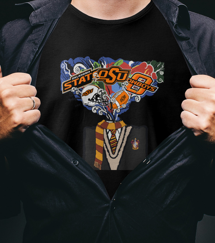 Oklahoma State Osu Cowboys Football Wizardry Fusion T-Shirt