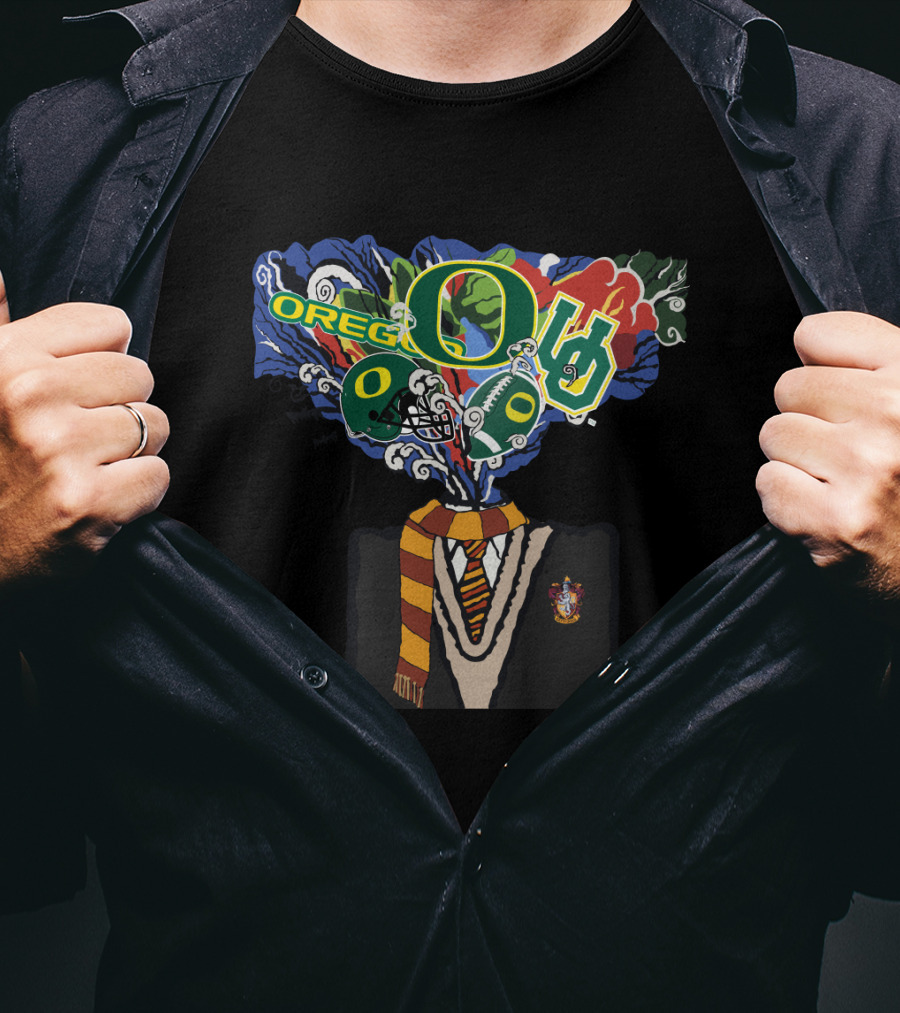 Oregon Ducks Hogwarts Mashup Chtnca11021 T-Shirt