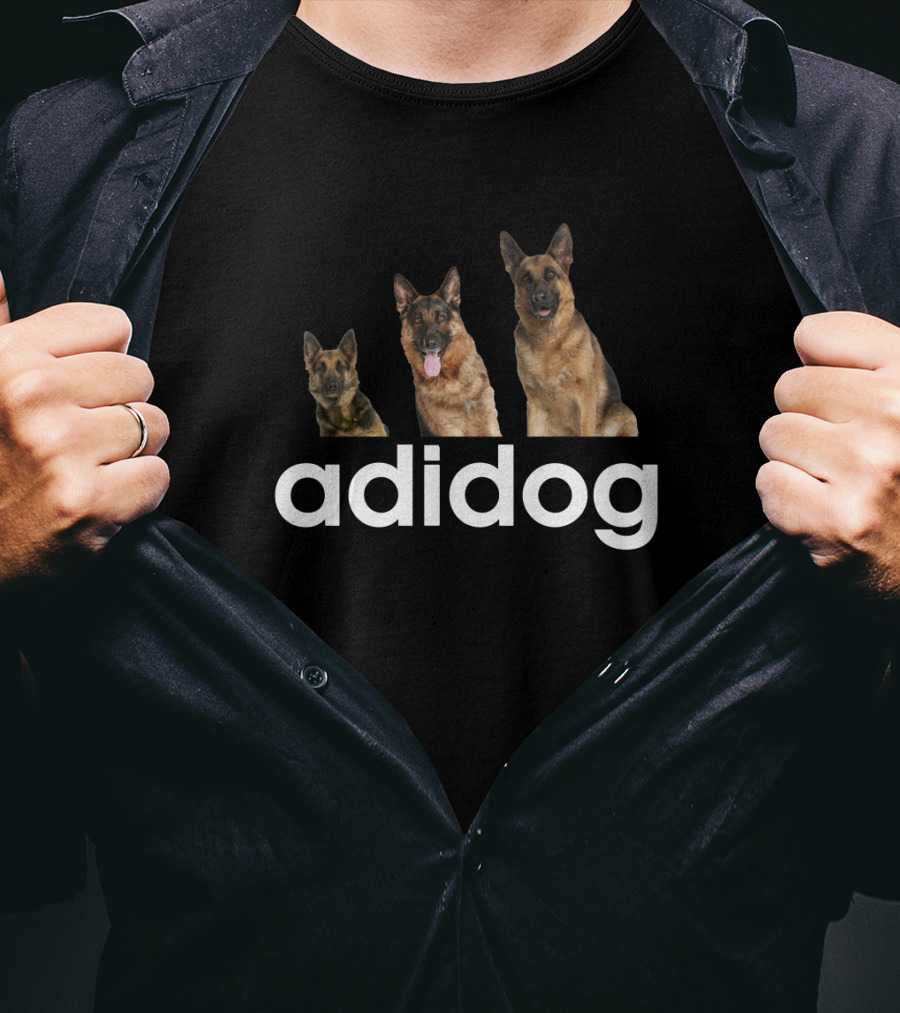 Adidog German Shepherd Trio T-Shirt