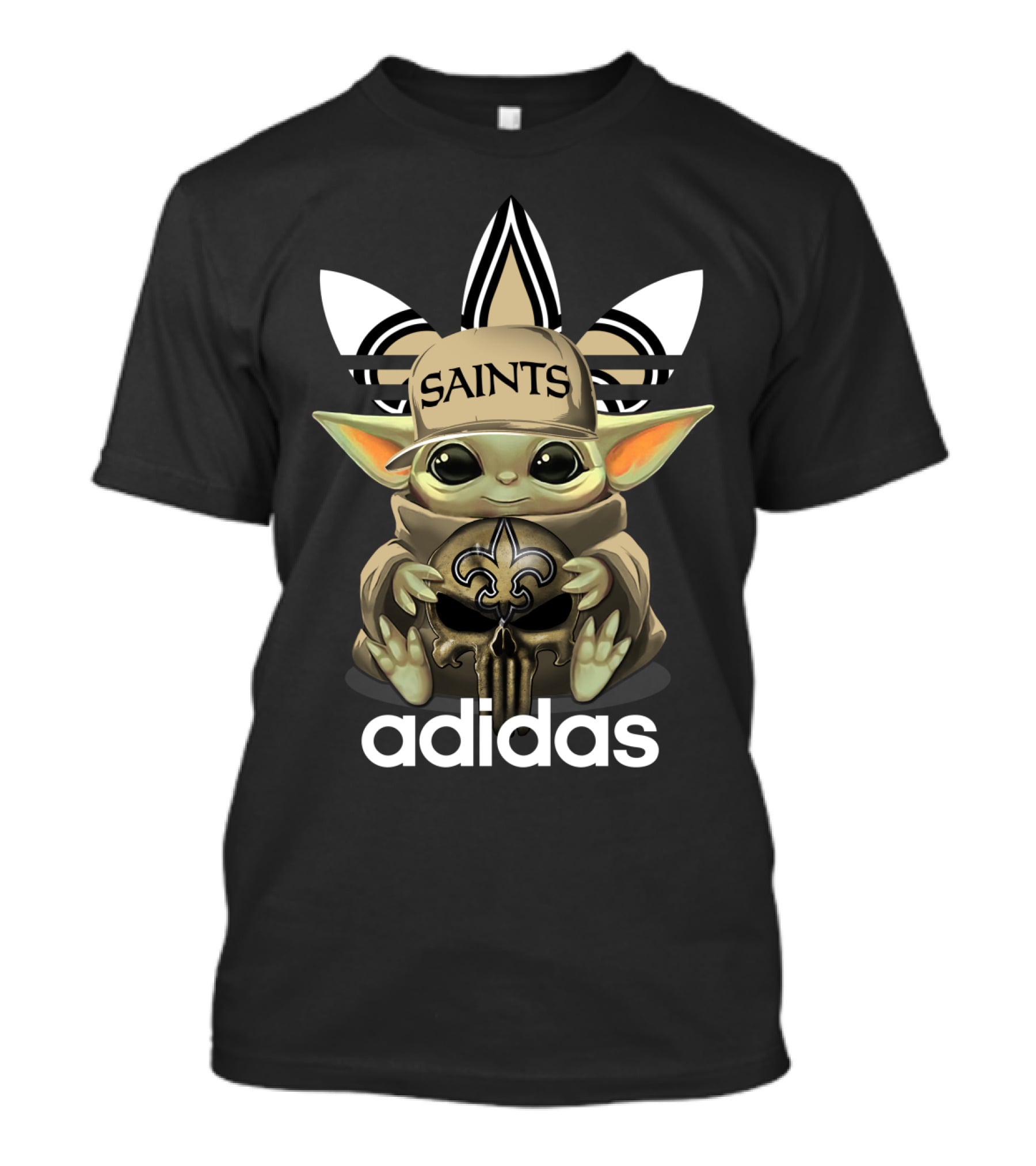 Saints Yoda 1 New Orleans Fleur-de-lis T-Shirt