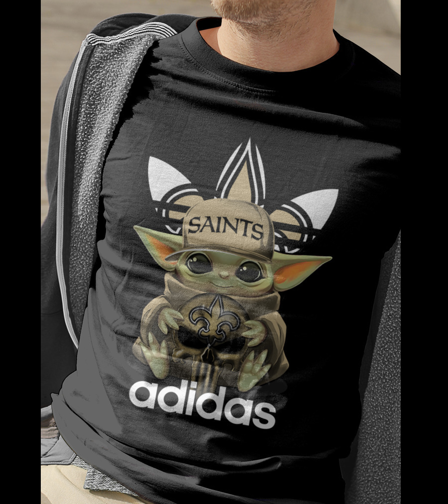 Saints Yoda 1 New Orleans Fleur-de-lis T-Shirt