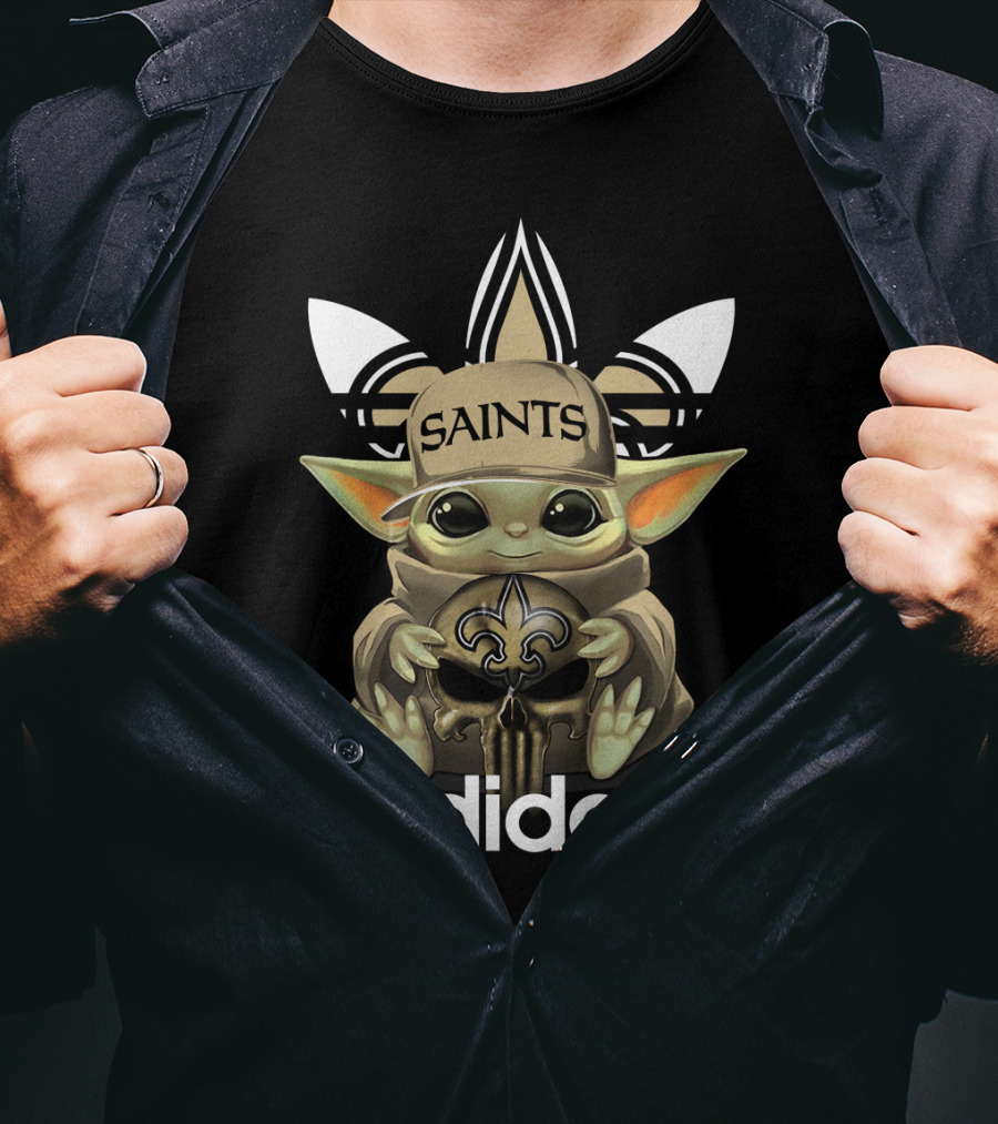 Saints Yoda 1 New Orleans Fleur-de-lis T-Shirt