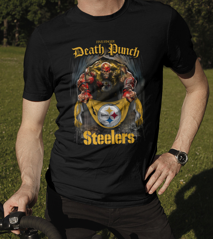 Five Finger Death Punch Steelers Pittsburgh FFDP2802 T-Shirt