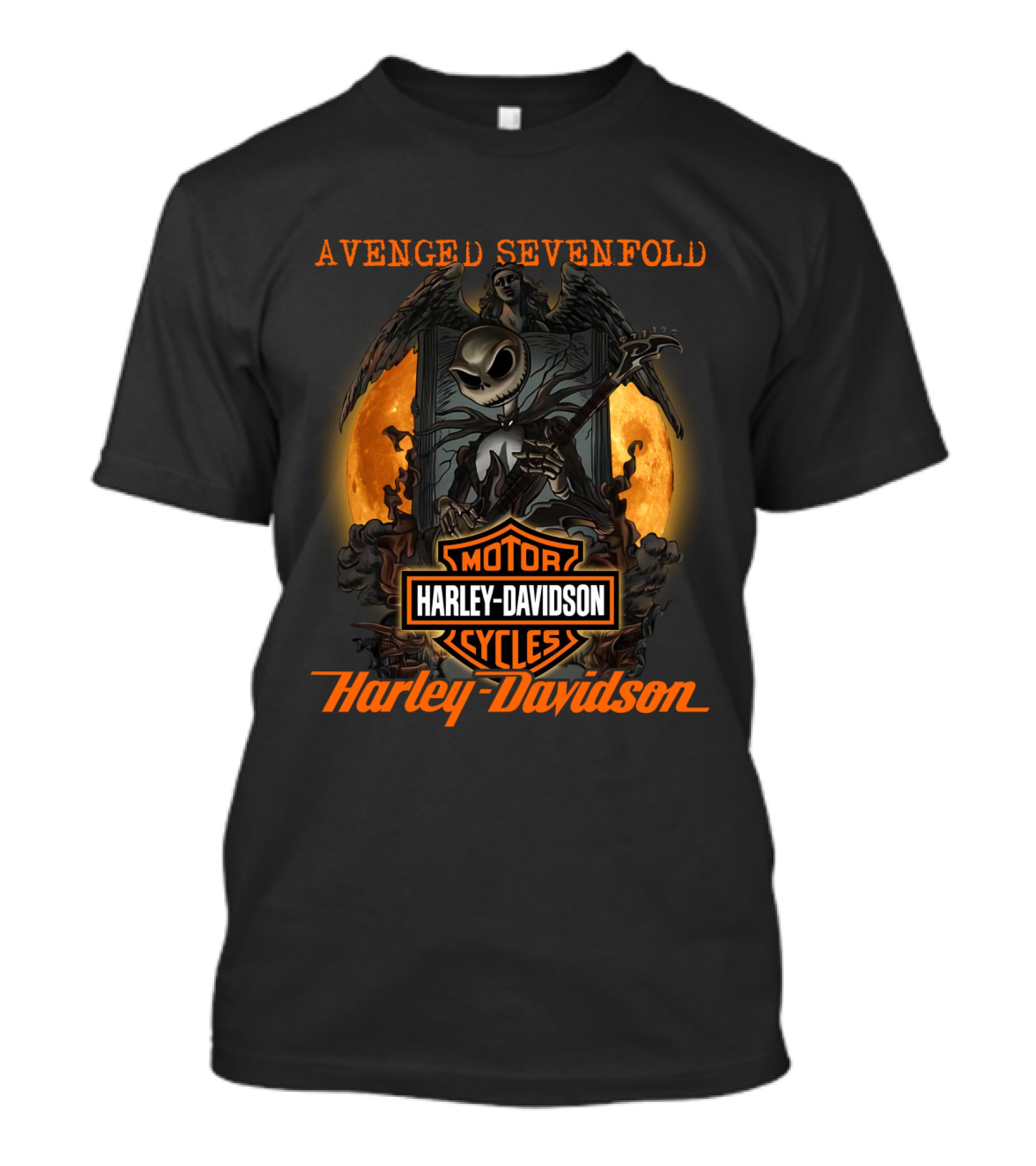 Avenged Sevenfold Harley Davidson Motor Cycles T-Shirt